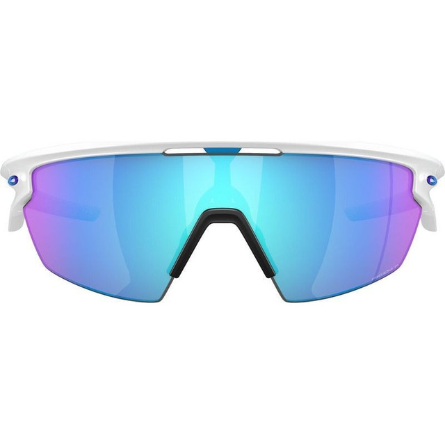 Sphaera - Matte White/Prizm Sapphire Polarised Mirror Lenses