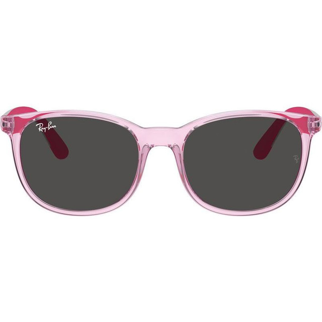 Ray-Ban Junior 9079S - Transparent Pink/Dark Grey Lenses