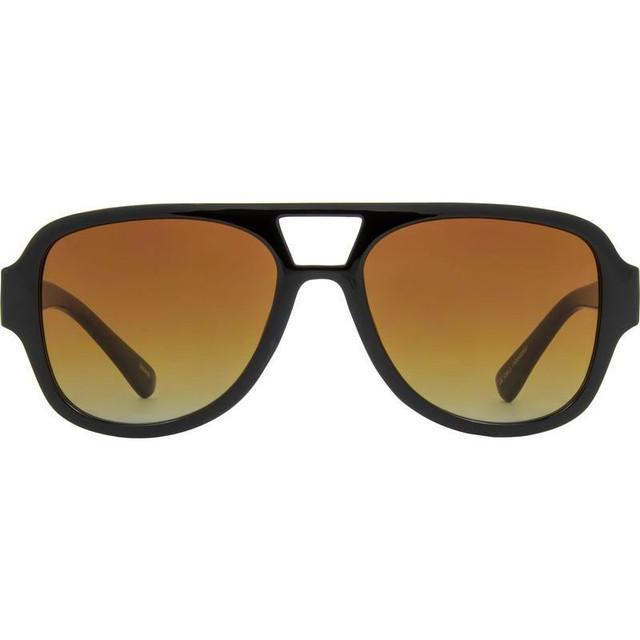 Carve Zion - Gloss Black/Orange Gradient Lenses