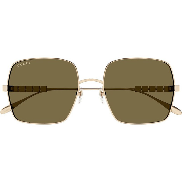 GUCCI GG1434S - Gold/Brown Lenses