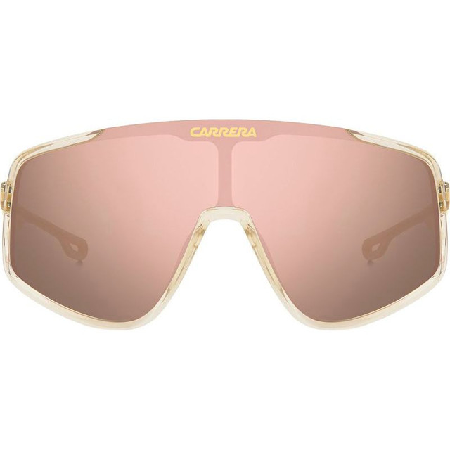 4017/S - Crystal Beige/Rose Gold Mirror Lenses