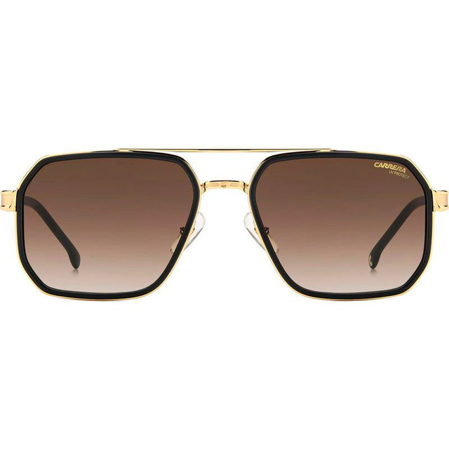 1069/S - Matte Black Gold/Brown Gradient Lenses