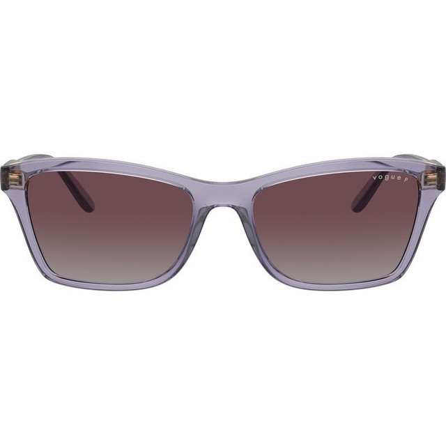 Vogue Eyewear VO5551S - Transparent Purple/Violet Grey Gradient Polarised Lenses