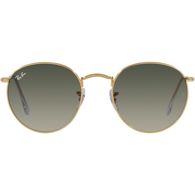 Ray-Ban Round Metal RB3447 - Gold/Grey Gradient Glass Lenses 50 Eye Size