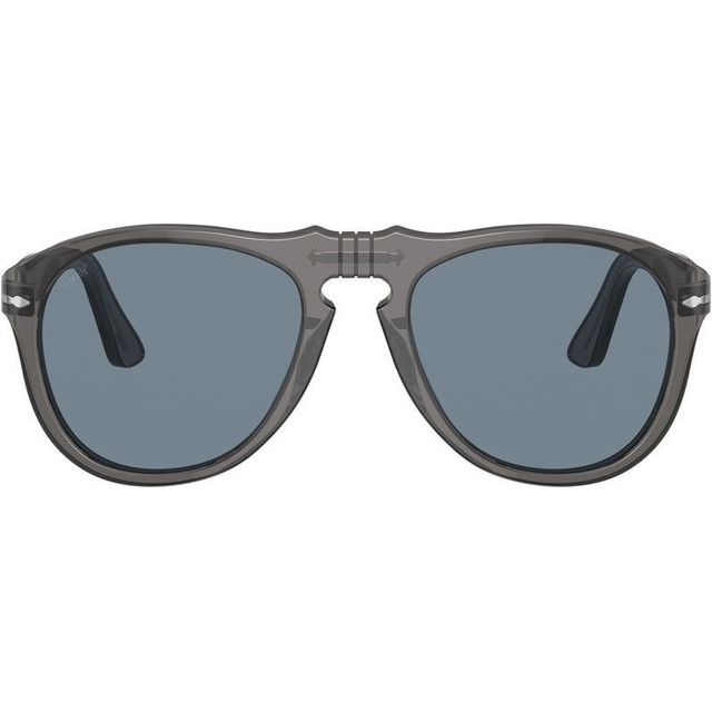 PO0649 - Transparent Dark Grey/Blue Glass Lenses 54 Eye Size