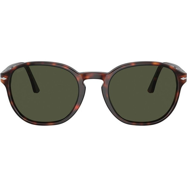 PO3343S - Havana/Green Glass Lenses 53 Eye Size