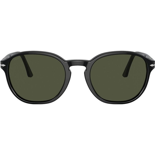 PO3343S - Black/Green Glass Lenses 53 Eye Size