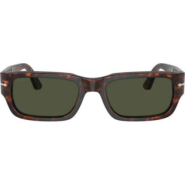 Adrien PO3347S - Havana/Green Glass Lenses 55 Eye Size