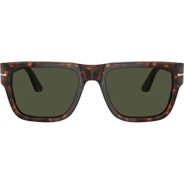 Persol PO3348S - Havana/Green Glass Lenses 55 Eye Size