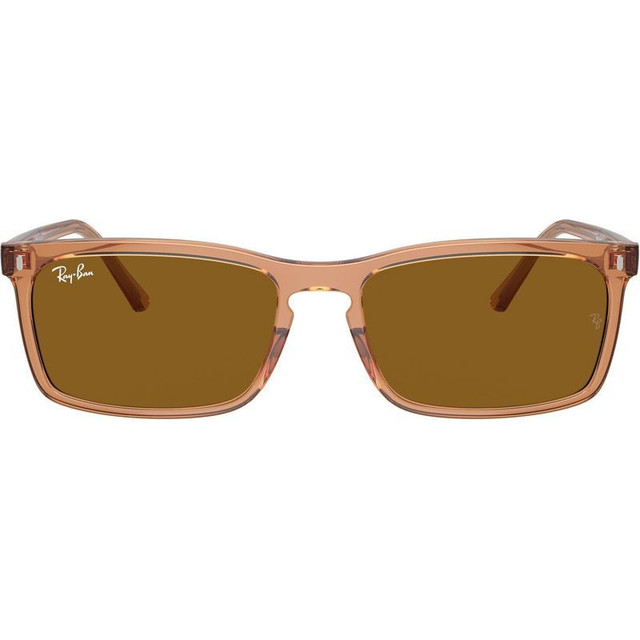 Ray-Ban RB4435 - Transparent Brown/Brown Glass Lenses 56 Eye Size