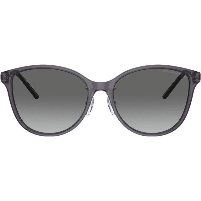 Emporio Armani EA4220 - Shiny Transparent Black/Grey Gradient Lenses