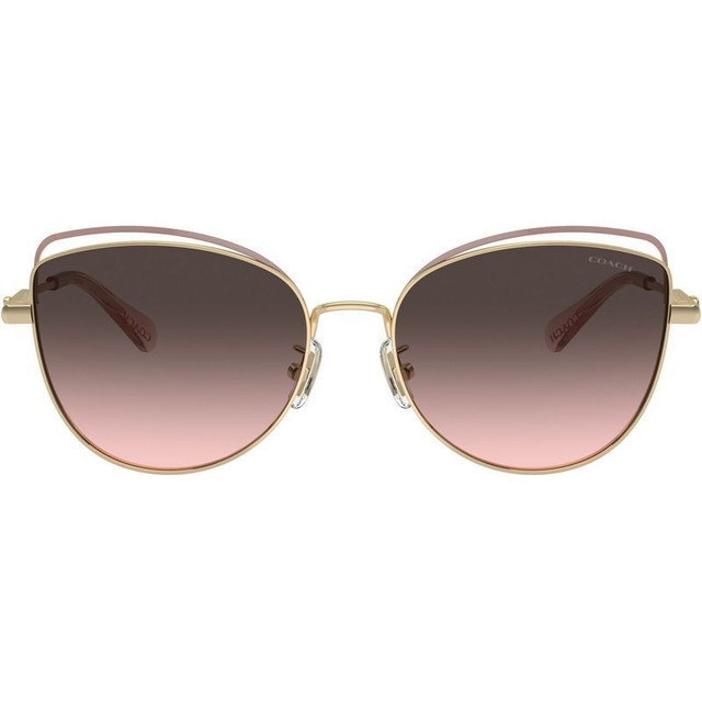 Coach HC7162 - Shiny Light Gold and Rose Gold/Grey Pink Gradient Lenses