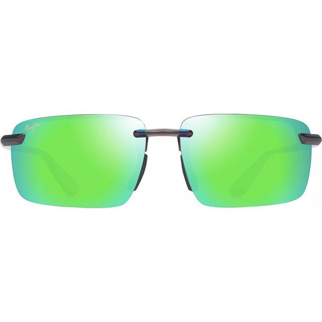 Laulima Alt Fit - Shiny Transparent Brown/Maui Green Polarised Lenses