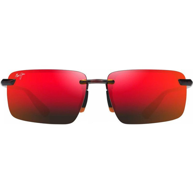 Maui Jim Laulima - Shiny Red Havana/Hawaii Lava Polarised Lenses