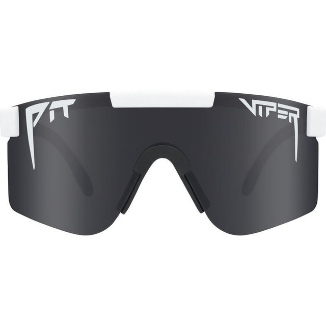 Pit Viper The Single Wides - Miami Nights White/Smoke Polarised Lenses