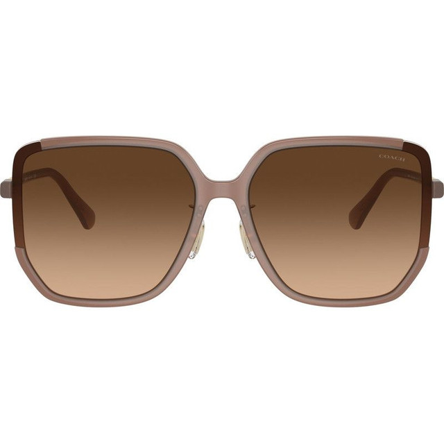 Coach HC8401D - Milky Light Brown/Brown Gradient Lenses