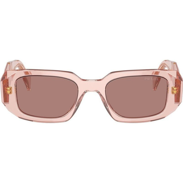 Prada PR17WS - Transparent Peach/Light Brown Lenses