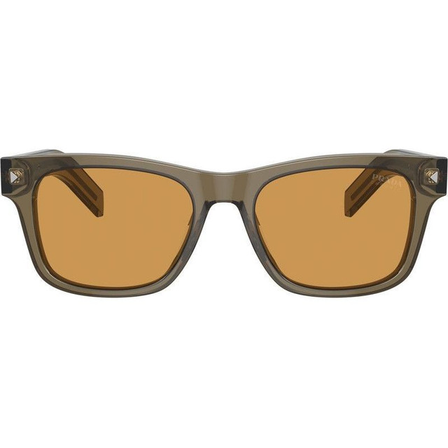 Prada PRA17S - Transparent Earth/Light Brown Photochromic Glass Lenses 54 Eye Size