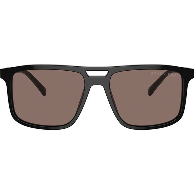 Prada PRA22S - Black/Brown Polarised Lenses 56 Eye Size