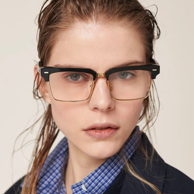 Miu Miu Glasses 11XV - Black/Clear Lenses