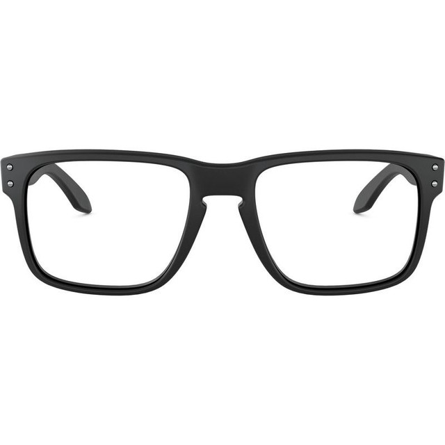 Oakley Glasses Holbrook OX8156 - Satin Black/Clear Lenses 54 Eye Size