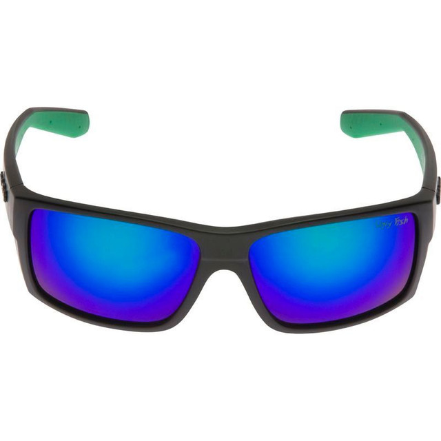 Electra - Matte Black/Green Mirror Polarised Lenses