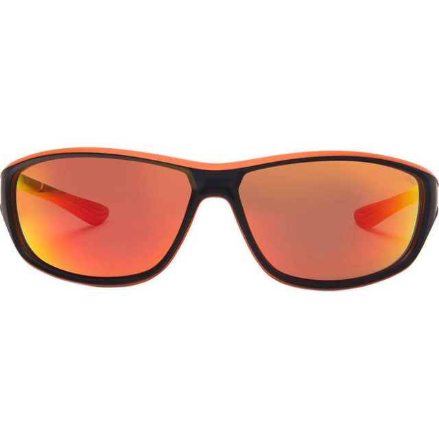 Pusher - Matte Black and Orange/Orange Mirror Lenses