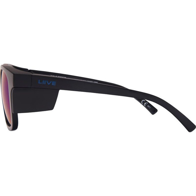 Liive Crafter X Safety - Matte Black/Blue Mirror Polarised Lenses