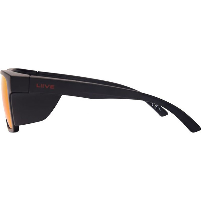 Liive Tradie X Safety - Matte Black/Red Mirror Polarised Lenses