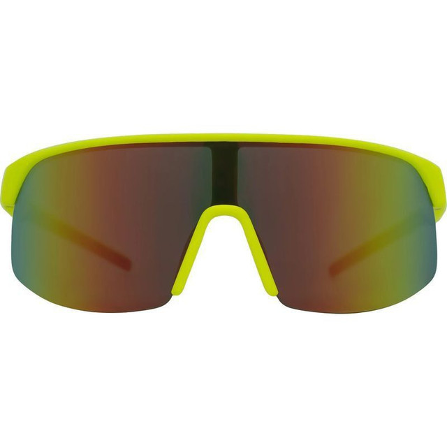 Velocity - Matte Fluro Yellow/Red Mirror Lenses