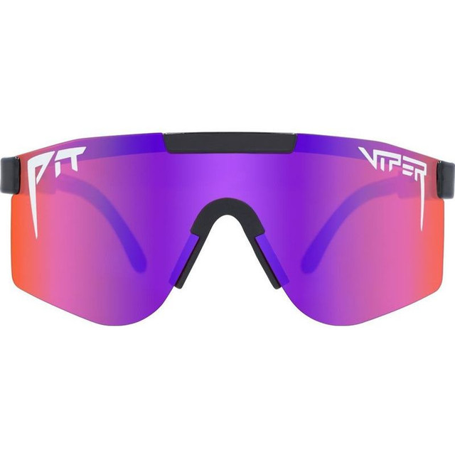 Pit Viper The Double Wides - Mud Slinger Black/Purple Pink Mirror Lenses