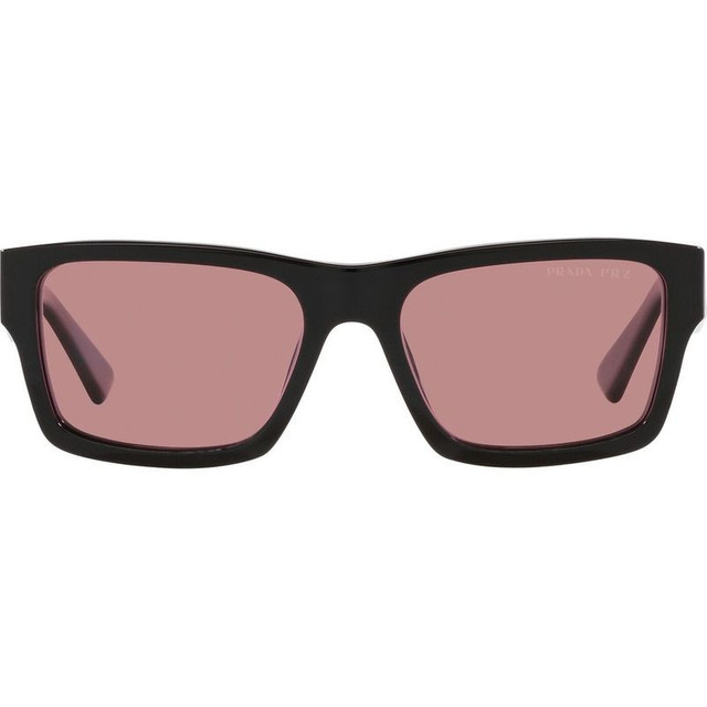 Prada PR25ZS - Black/Fuchsia Polarised Glass Lenses 53 Eye Size