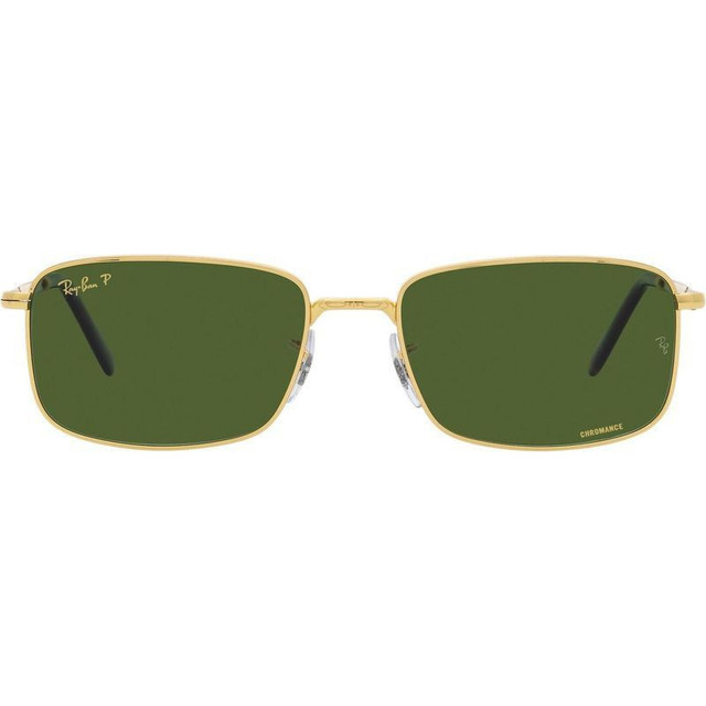 Ray-Ban RB3717 - Legend Gold/Dark Green Glass Polarised Lenses 57 Eye Size