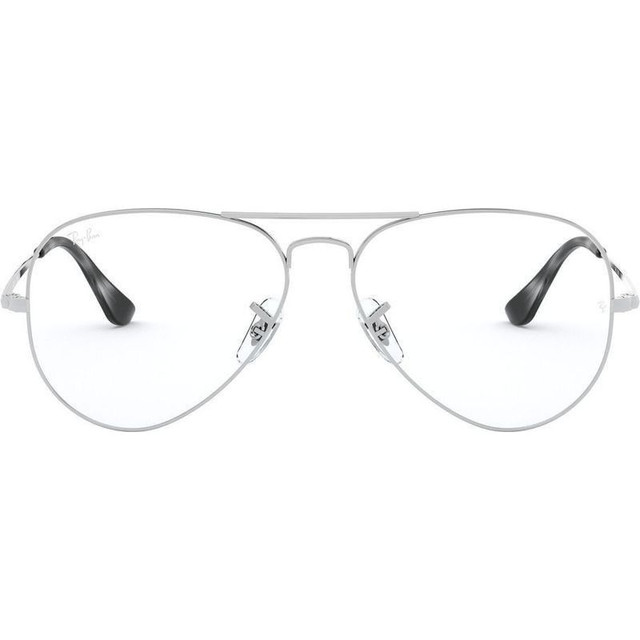 Aviator RX6489 - Silver/Clear Lenses 55 Eye Size
