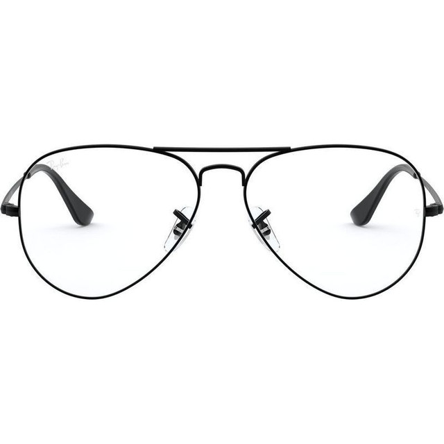 Ray-Ban Glasses Aviator RX6489 - Black/Clear Lenses 55 Eye Size