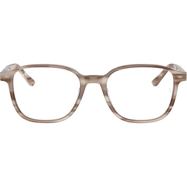 Ray-Ban Glasses Leonard RX5393 - Striped Beige/Clear Lenses 51 Eye Size