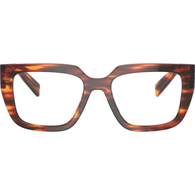 Prada Glasses PRA03V - Red Havana/Clear Lenses 52 Eye Size