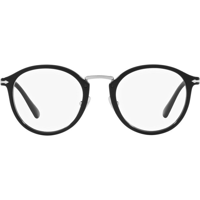 Persol Glasses Vico PO3309V - Black/Clear Lenses 51 Eye Size