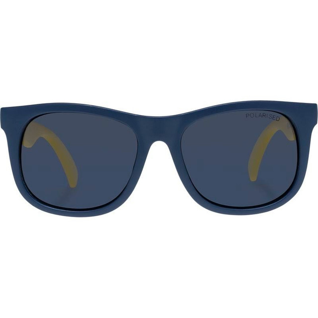 Cancer Council Kids Panda Flexi - Toddler - Matte Navy and Yellow/Smoke Polarised Lenses