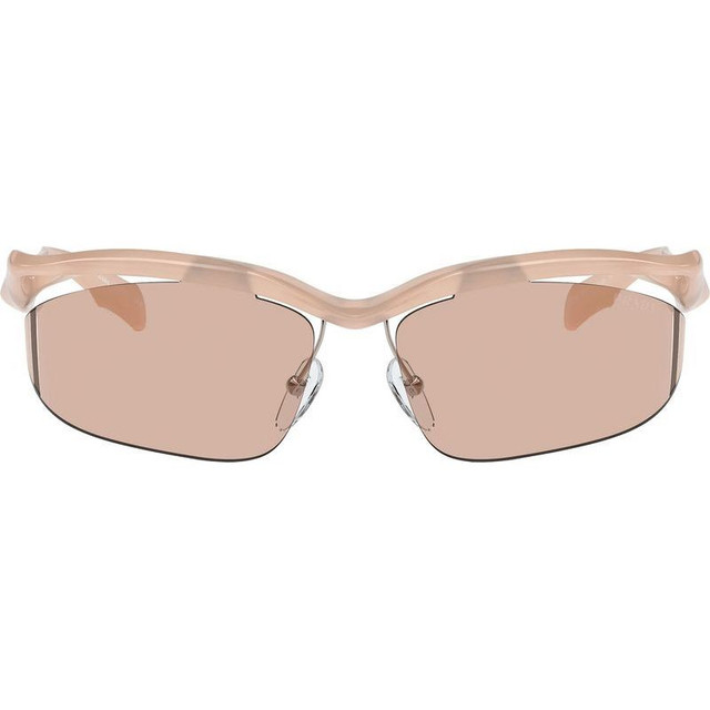 Prada PRA25S - Opal Peach/Light Brown Lenses