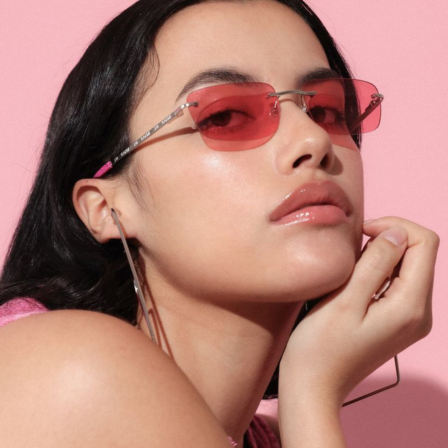 Lu Goldie Paris - Silver/Hot Pink Lenses