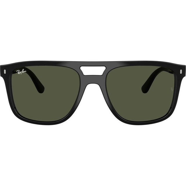 Ray-Ban RB2213 - Black/Green Glass Lenses 55 Eye Size