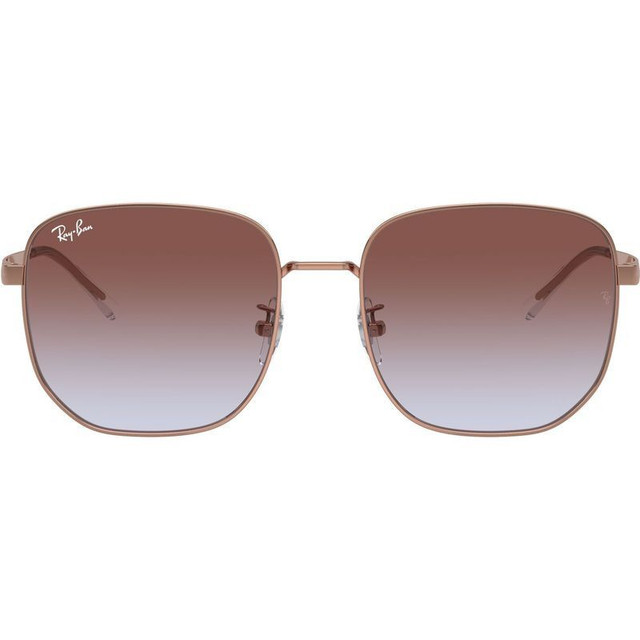 Ray-Ban RB3713D - Rose Gold/Violet Gradient Glass Lenses