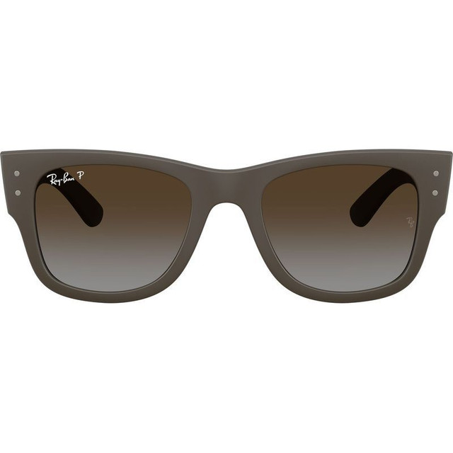 Ray-Ban Mega Wayfarer RB4840S - Sand Brown/Brown Gradient Polarised Lenses 52 Eye Size