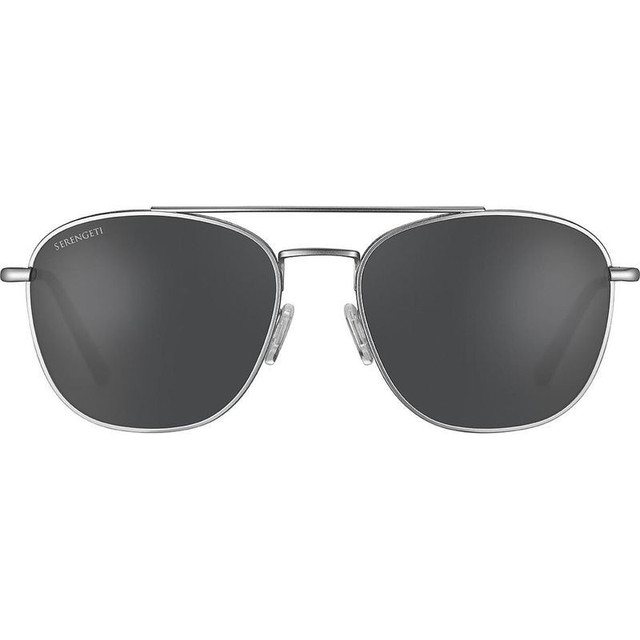 Serengeti Carroll Large - Matte Silver/Smoke Photochromic Glass Polarised Lenses