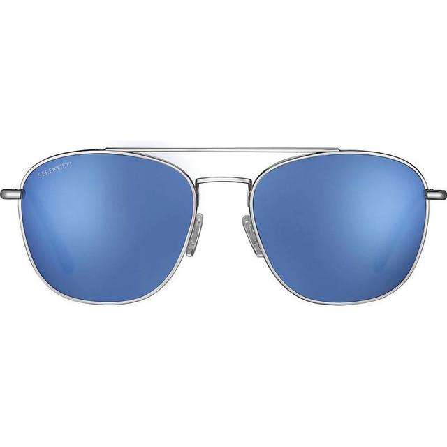 Serengeti Carroll Large - Shiny Gunmetal/555nm Blue Photochromic Glass Polarised Lenses