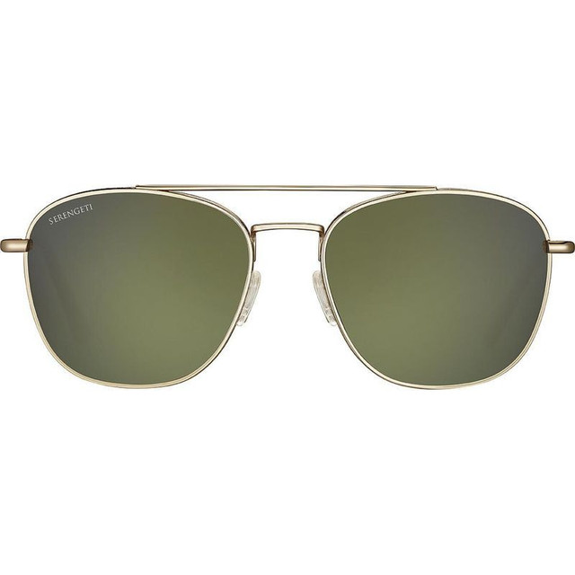 Serengeti Carroll Large - Shiny Light Gold/555nm Photochromic Glass Polarised Lenses