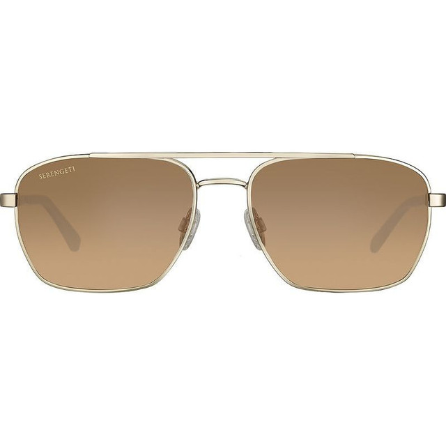 Serengeti Ansel - Shiny Light Gold/Drivers Photochromic Glass Polarised Lenses