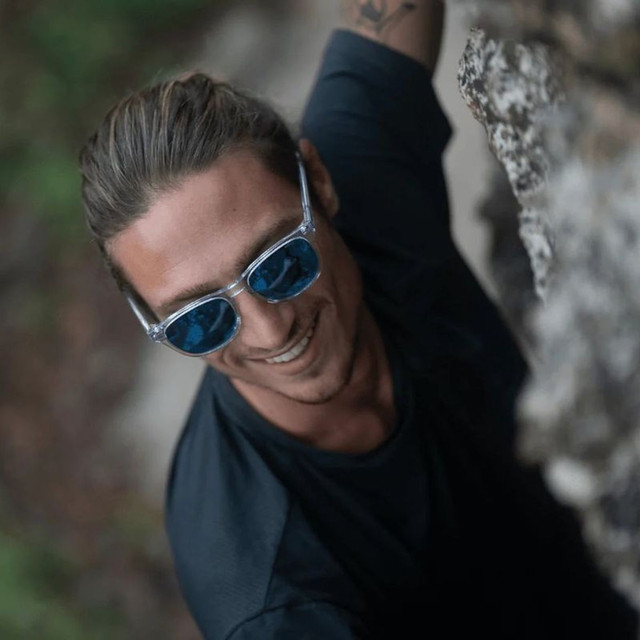 Gaiterrilla Sunset Revo Running Sunglasses - Weightless, Anti-Fog, Revo Coated Lenses, Solar Red/Orange, Non-Slip Fit
