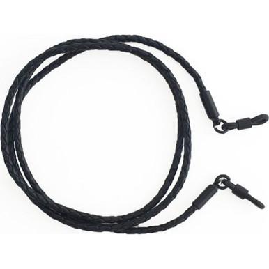 Accessories Leather Woven Cord, Black